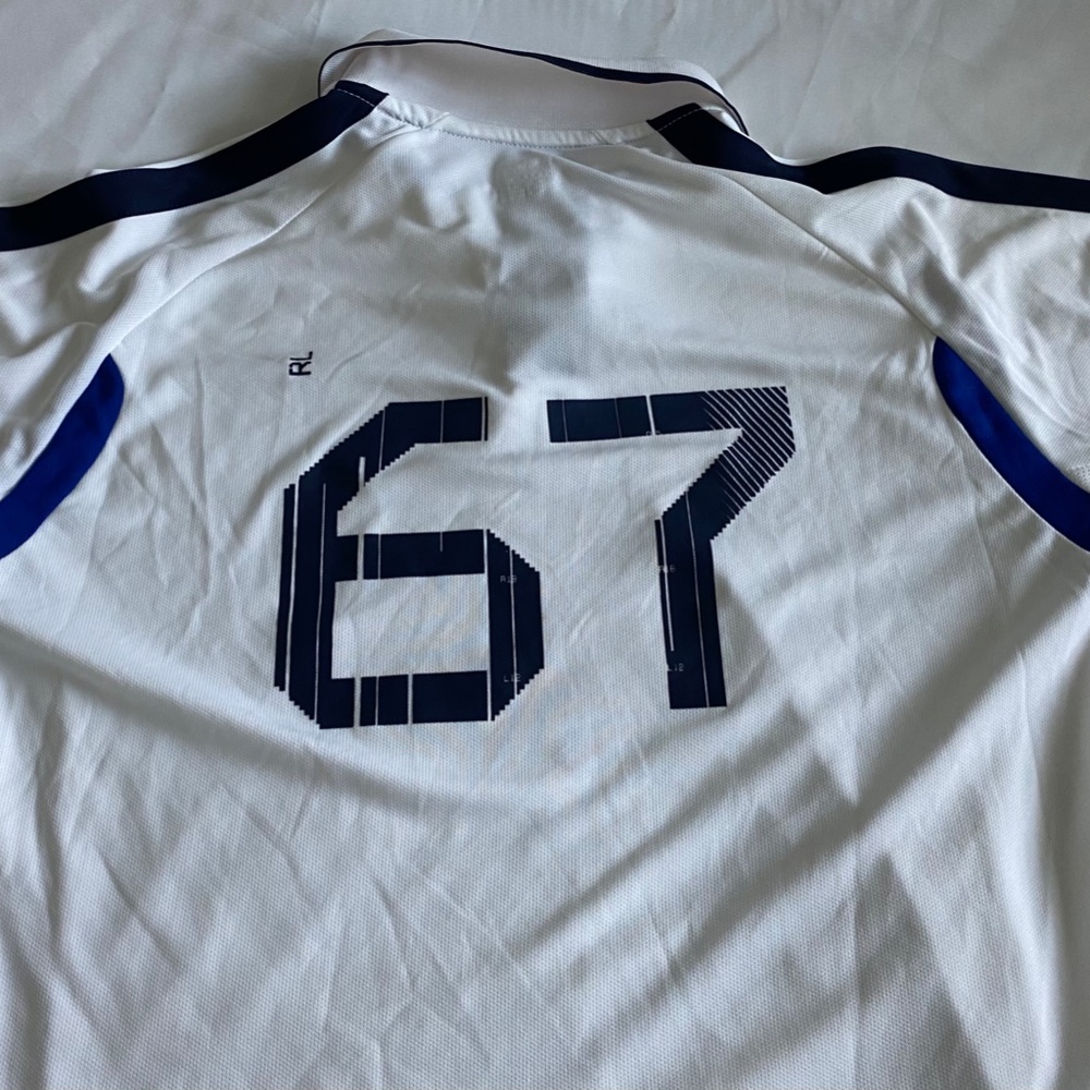 Polo shirt - White with blue accents - Picture 3 of 6